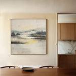 Abstract 703 Canvas Art 16" x 16" / 40 x 40 cm / Black