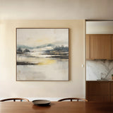 Abstract 703 Canvas Art 16" x 16" / 40 x 40 cm / Black