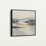 Abstract 703 Canvas Art 16" x 16" / 40 x 40 cm / Black