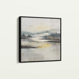 Abstract 703 Canvas Art 16" x 16" / 40 x 40 cm / Black