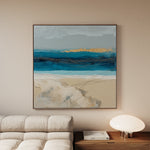 Abstract 704 Canvas Art 16" x 16" / 40 x 40 cm / Black