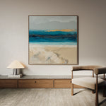 Abstract 704 Canvas Art 16" x 16" / 40 x 40 cm / Black