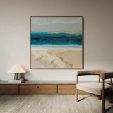 Abstract 704 Canvas Art 16" x 16" / 40 x 40 cm / Black
