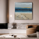 Abstract 704 Canvas Art 16" x 16" / 40 x 40 cm / Black
