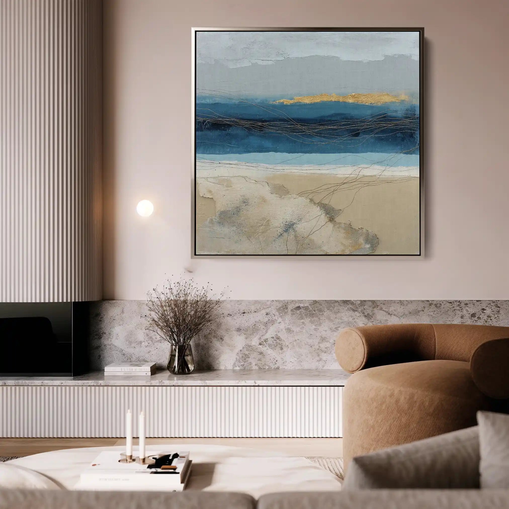 Abstract 704 Canvas Art 60 x 60 cm / Black