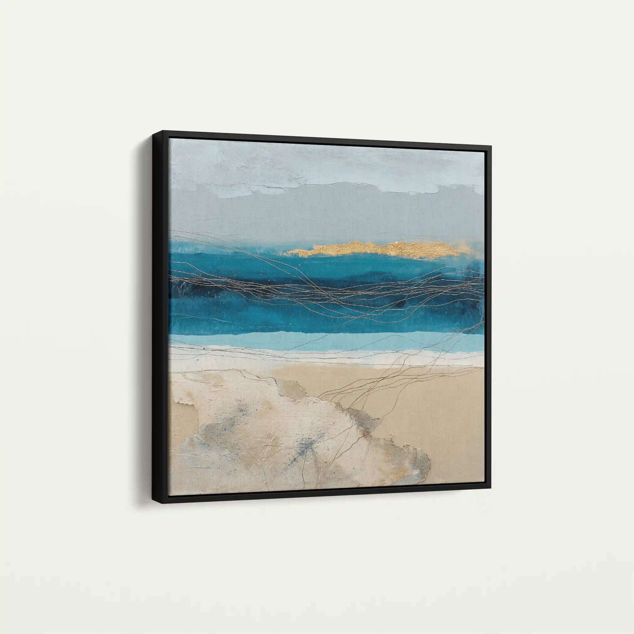 Abstract 704 Canvas Art 60 x 60 cm / Black
