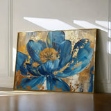 Floral 705 Canvas Art 18" x 24" / 45 x 60 cm / Black