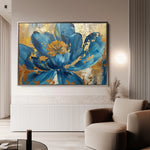 Floral 705 Canvas Art 18" x 24" / 45 x 60 cm / Black