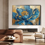 Floral 705 Canvas Art 18" x 24" / 45 x 60 cm / Black