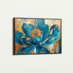 Floral 705 Canvas Art 18" x 24" / 45 x 60 cm / Black