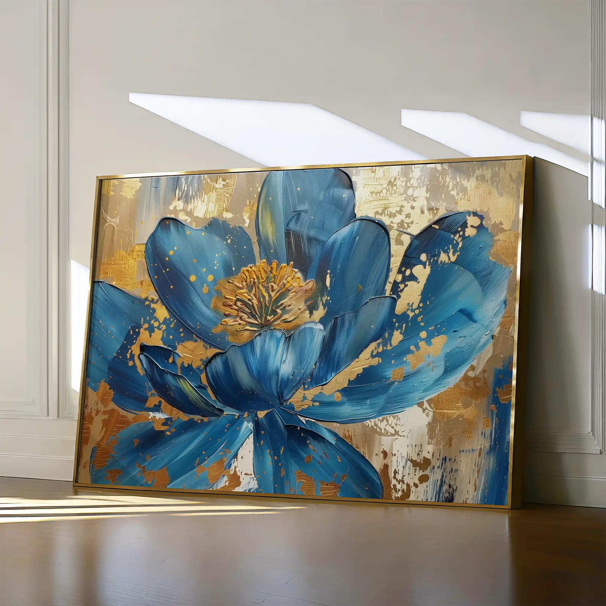 Floral 705 Canvas Art 60 x 40 cm / Black