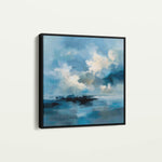 Abstract 706 Canvas Art 16" x 16" / 40 x 40 cm / Black