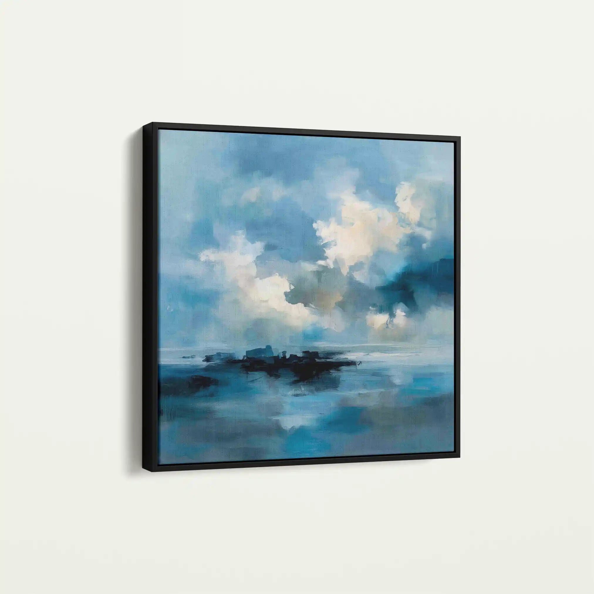 Abstract 706 Canvas Art 60 x 60 cm / Black