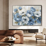 Floral 706 Canvas Art 18" x 24" / 45 x 60 cm / Black
