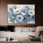 Floral 706 Canvas Art 18" x 24" / 45 x 60 cm / Black