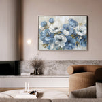 Floral 706 Canvas Art 18" x 24" / 45 x 60 cm / Black