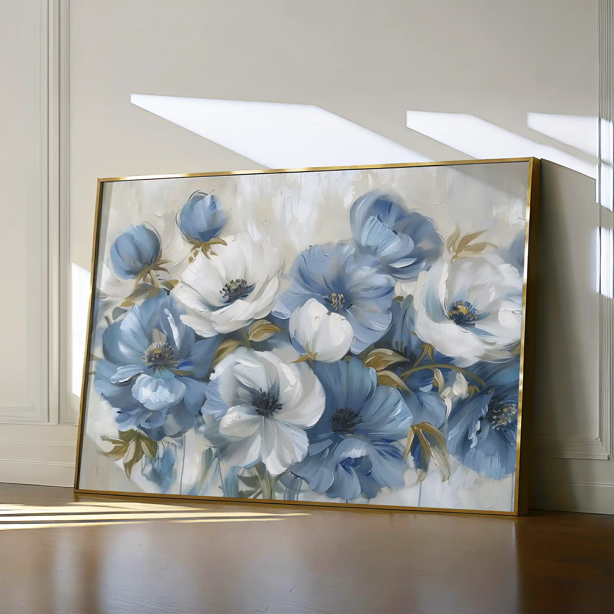Floral 706 Canvas Art 60 x 40 cm / Black