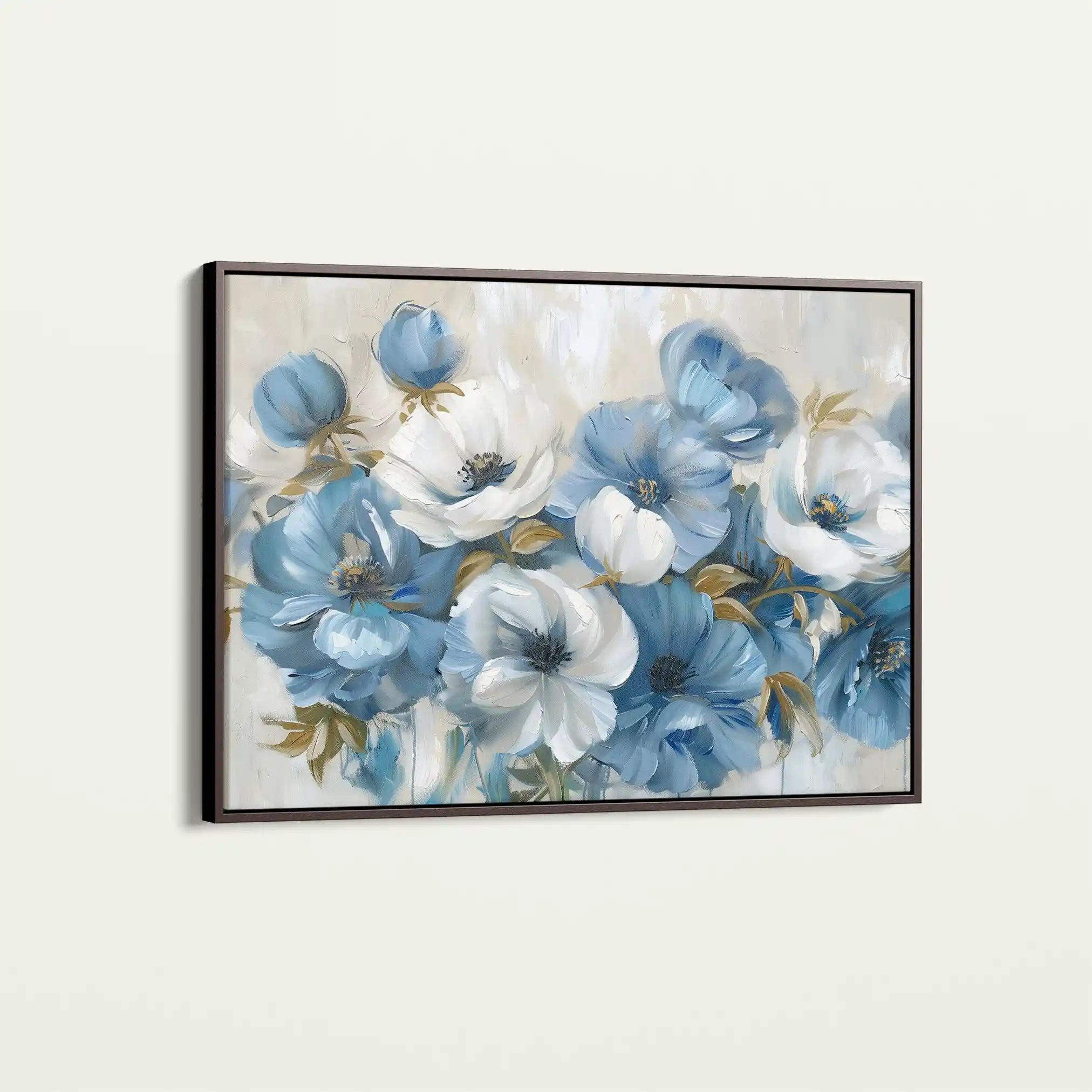 Floral 706 Canvas Art 60 x 40 cm / Black