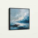 Abstract 707 Canvas Art 16" x 16" / 40 x 40 cm / Black