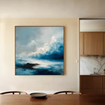 Abstract 707 Canvas Art 60 x 60 cm / Black
