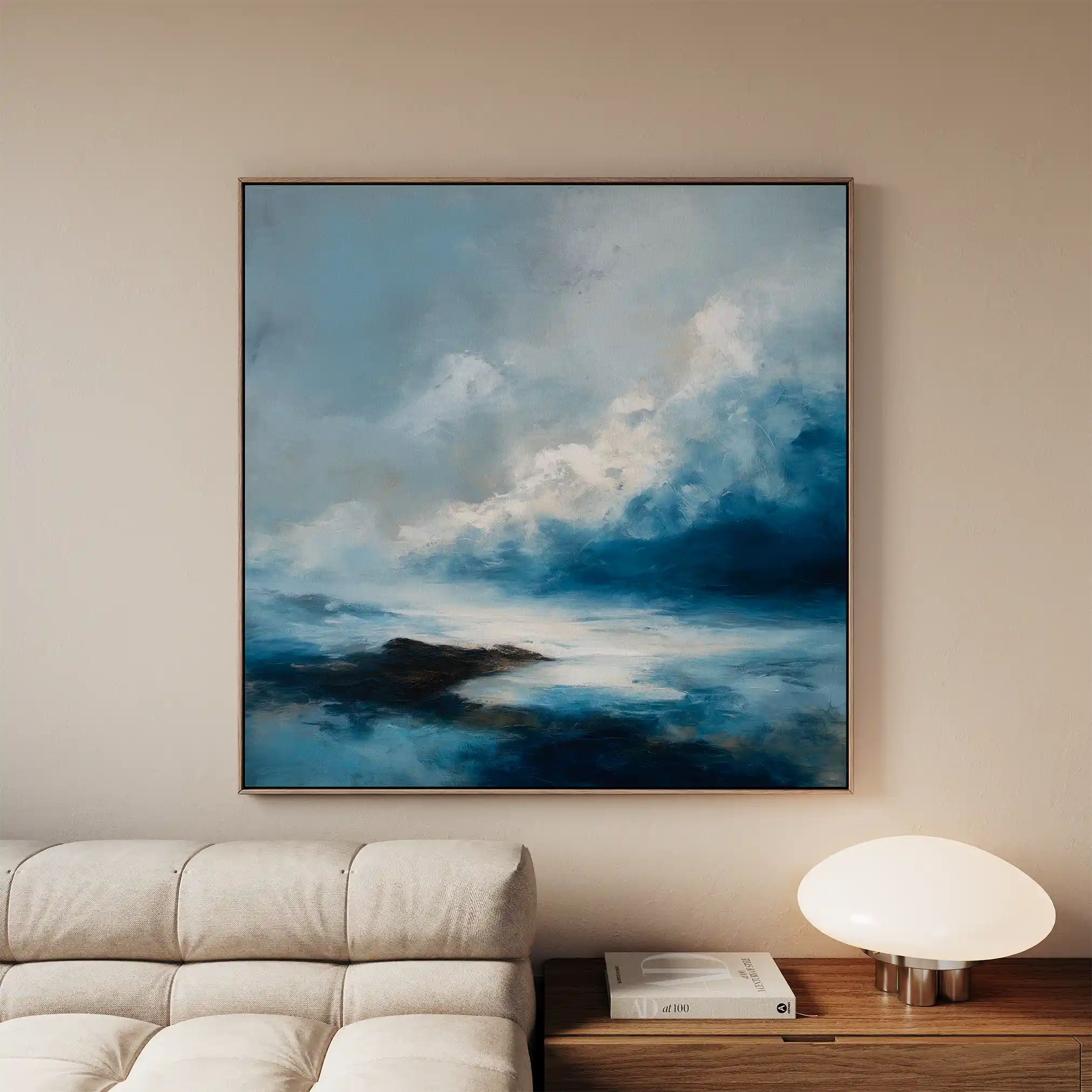 Abstract 707 Canvas Art 60 x 60 cm / Black