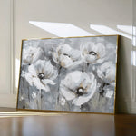 Floral 707 Canvas Art 18" x 24" / 45 x 60 cm / Black