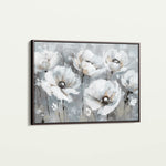Floral 707 Canvas Art 18" x 24" / 45 x 60 cm / Black