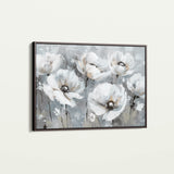 Floral 707 Canvas Art 18" x 24" / 45 x 60 cm / Black