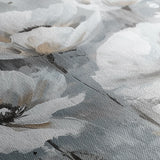 Floral 707 Canvas Art 18" x 24" / 45 x 60 cm / Black