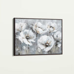 Floral 707 Canvas Art 60 x 40 cm / Black