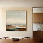 Abstract 708 Canvas Art 16" x 16" / 40 x 40 cm / Black