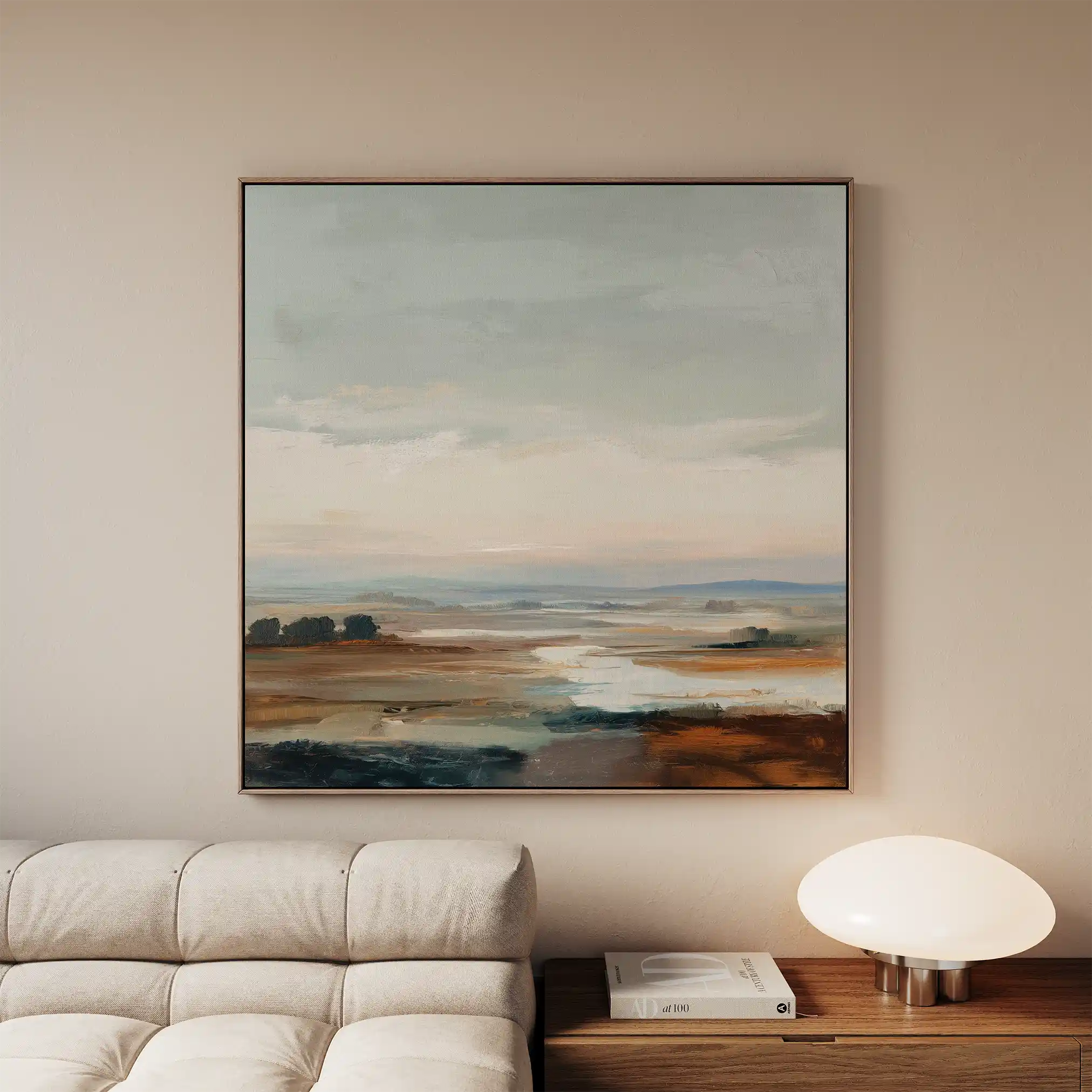 Abstract 708 Canvas Art 16" x 16" / 40 x 40 cm / Black