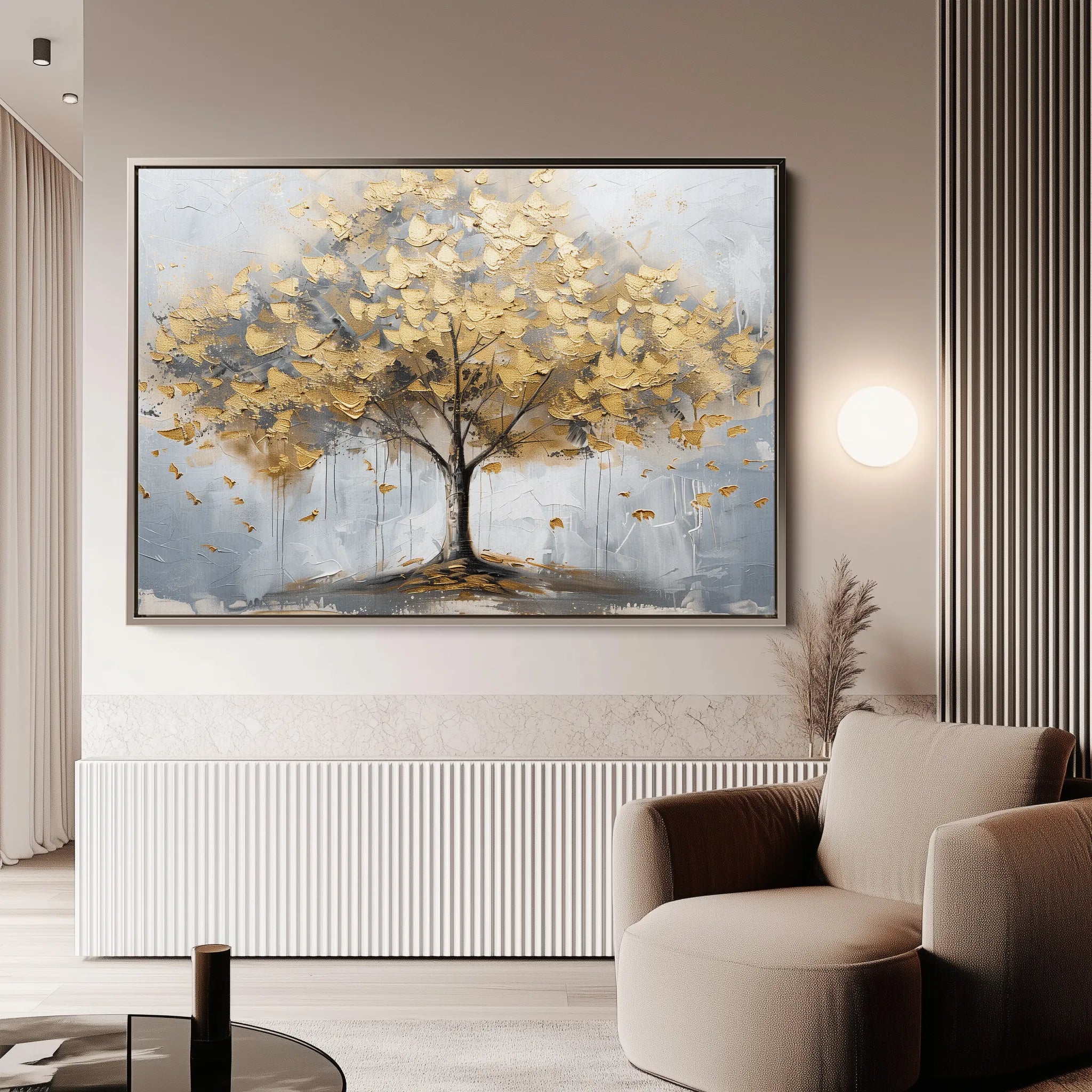 Floral 708 Canvas Art 18" x 24" / 45 x 60 cm / Black