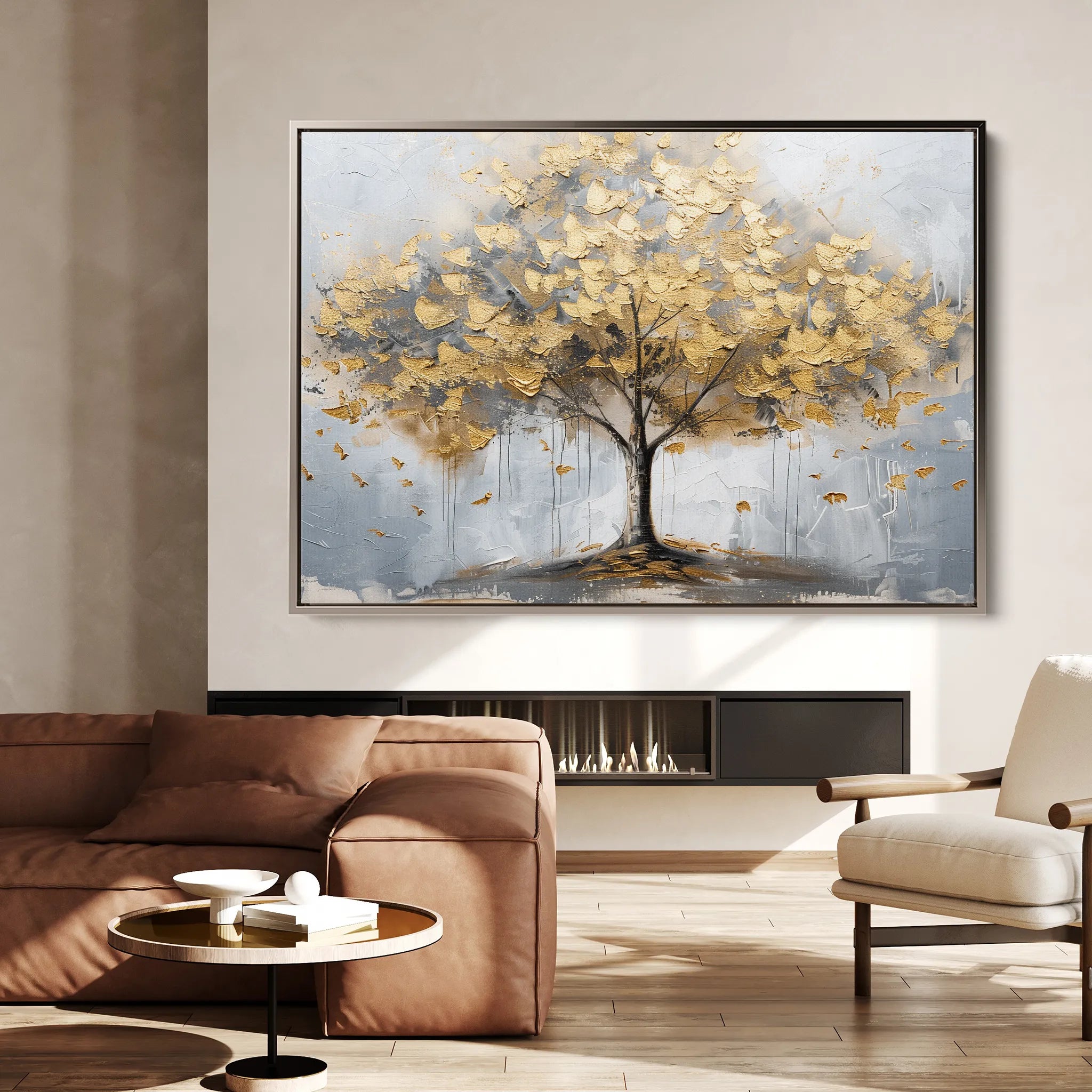 Floral 708 Canvas Art 18" x 24" / 45 x 60 cm / Black