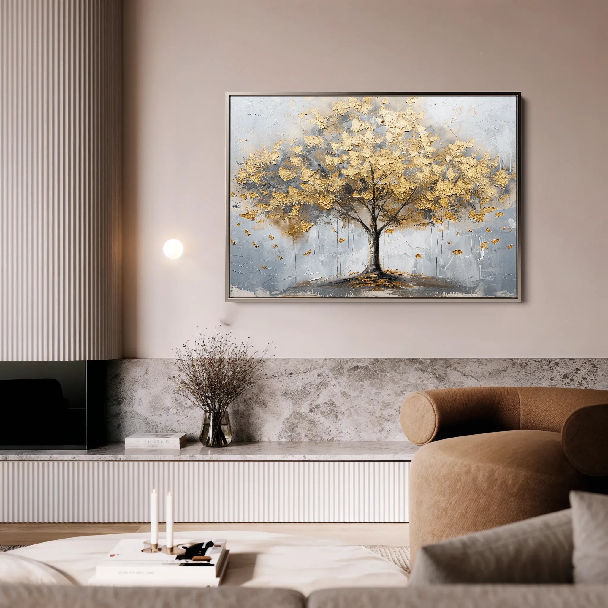 Floral 708 Canvas Art 18" x 24" / 45 x 60 cm / Black