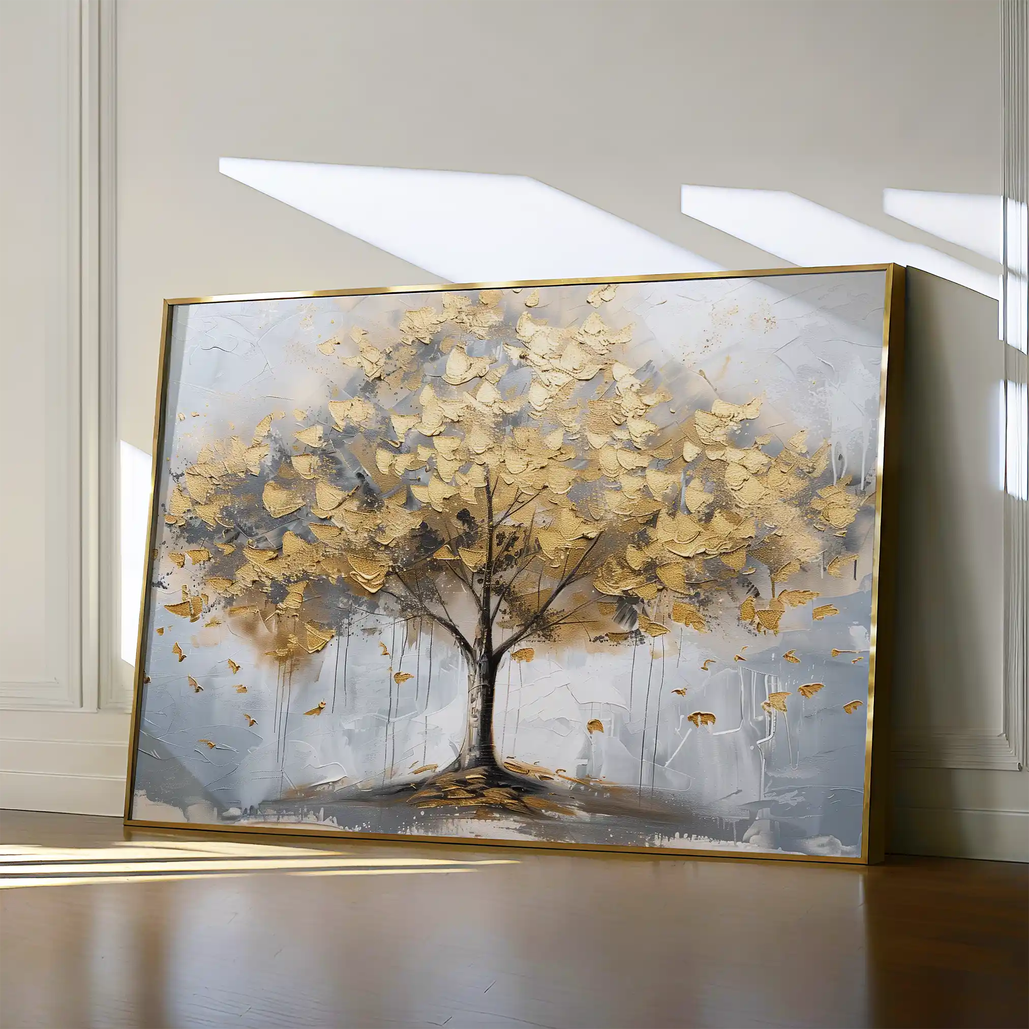Floral 708 Canvas Art 60 x 40 cm / Black