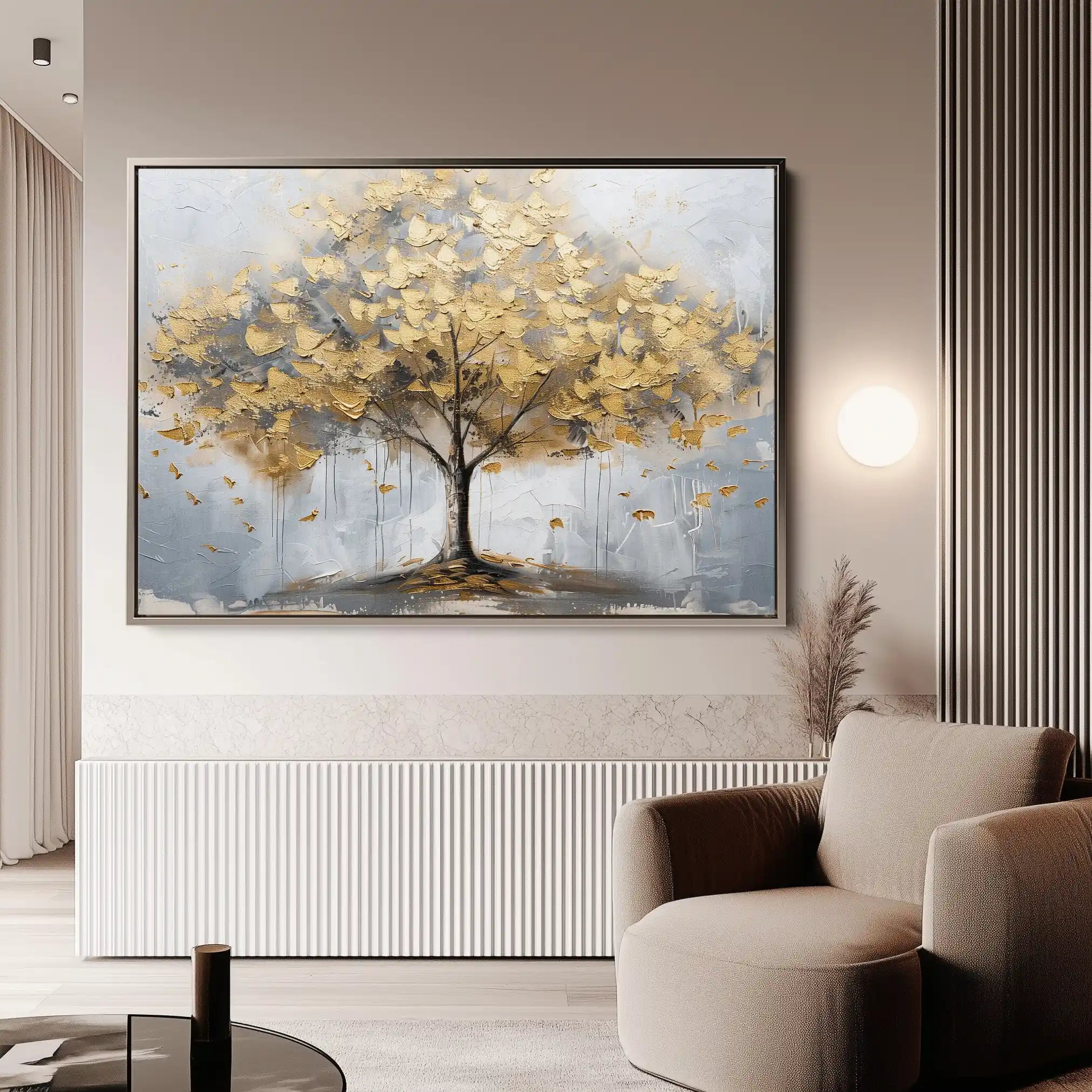 Floral 708 Canvas Art 60 x 40 cm / Black