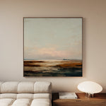 Abstract 709 Canvas Art 16" x 16" / 40 x 40 cm / Black