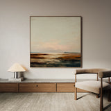 Abstract 709 Canvas Art 16" x 16" / 40 x 40 cm / Black