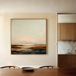 Abstract 709 Canvas Art 16" x 16" / 40 x 40 cm / Black