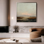 Abstract 709 Canvas Art 16" x 16" / 40 x 40 cm / Black