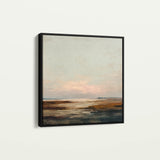 Abstract 709 Canvas Art 16" x 16" / 40 x 40 cm / Black