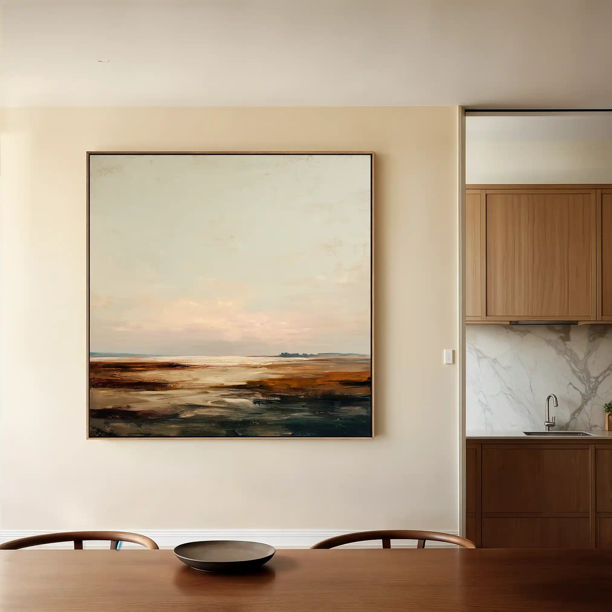 Abstract 709 Canvas Art 60 x 60 cm / Black