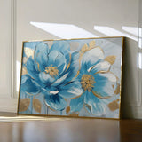 Floral 709 Canvas Art 18" x 24" / 45 x 60 cm / Black