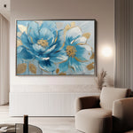 Floral 709 Canvas Art 18" x 24" / 45 x 60 cm / Black
