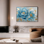 Floral 709 Canvas Art 18" x 24" / 45 x 60 cm / Black