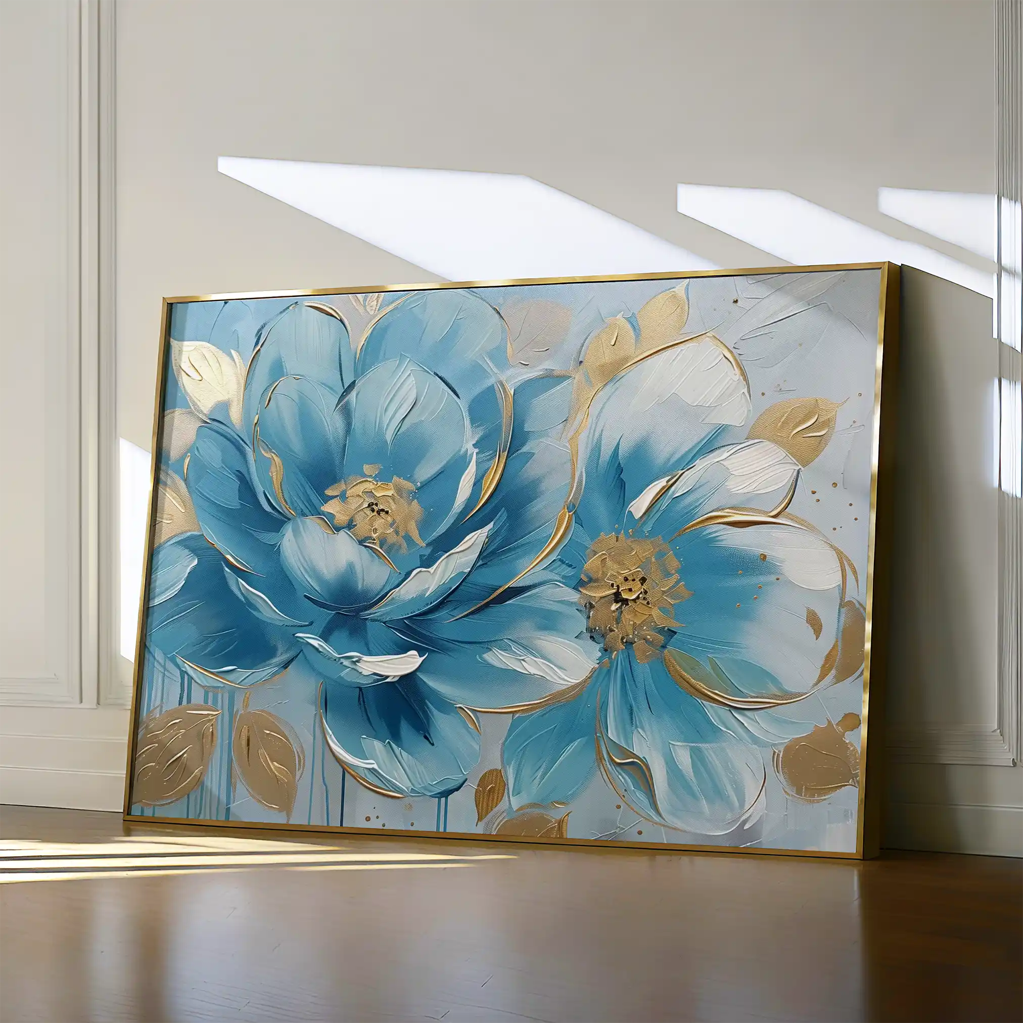 Floral 709 Canvas Art 60 x 40 cm / Black