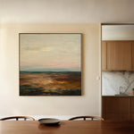 Abstract 710 Canvas Art 16" x 16" / 40 x 40 cm / Black