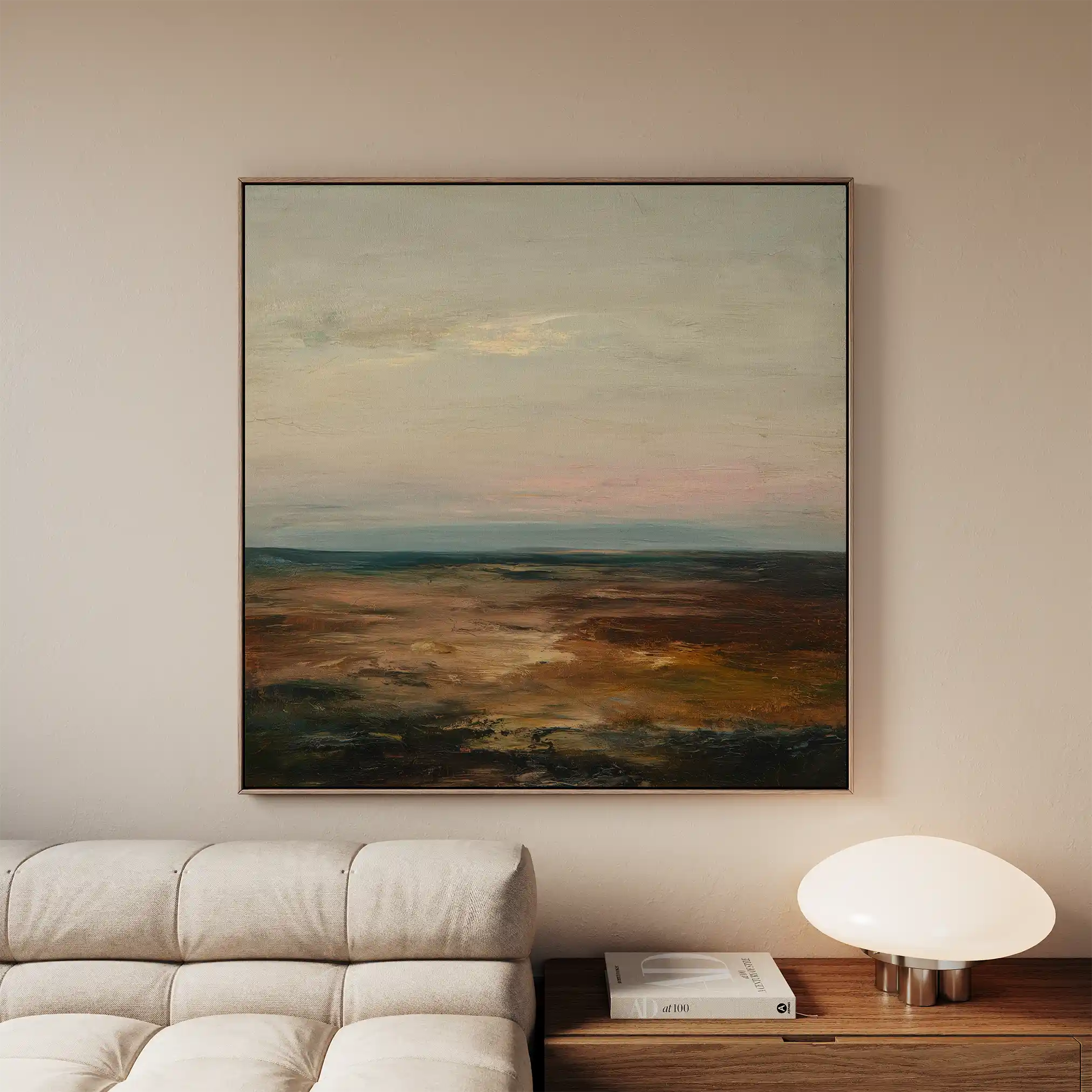 Abstract 710 Canvas Art 16" x 16" / 40 x 40 cm / Black