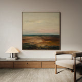Abstract 710 Canvas Art 16" x 16" / 40 x 40 cm / Black
